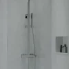 Columna De Ducha Luxor Con Termostática, Rociador Acero Inoxidable AISI304 De 25×25 Cm. – 20LUC25LUD02 – AQG