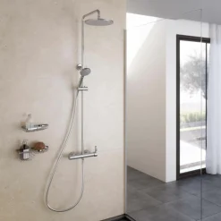 Columna De Ducha Mezcladora Lux Zip Plus 2.0 Rociador 250 Mm – 21550300 – Galindo