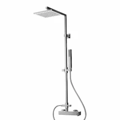 Columna De Ducha Mezcladora Nitro Negro Rociador 300 Mm Y Flexo Pvc – 52450303 – Galindo – LuxCover