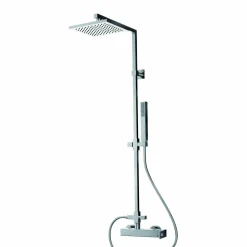 Columna De Ducha Mezcladora Nitro Negro Rociador 300 Mm Y Flexo Pvc – 52450303 – Galindo – LuxCover