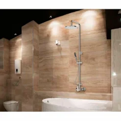 Columna De Ducha Monomando Mezcladora Rociador 250 Mm – Albos – 71250300 – Galindo