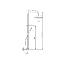 Columna De Ducha Monomando – Wind Blue RD – AQG – 21WBR24SUD01