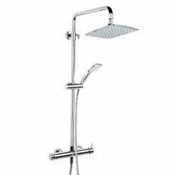 Columna De Ducha Monomando Cromo Rociador Mural 2 Vías 190x250mm 1 Jet – 3552010170 – Trevi – Stillö