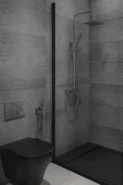 Columna De Ducha New Ocean Con Termostática, Rociador ABS De 20×20 Cm. – 20NOQUD01 – AQG