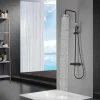 Columna De Ducha Termostatica Negro Mate Con Rociador De 20 Cm De Diametro – BTM039/NG – Monza – Imex