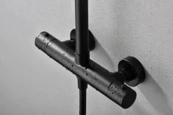 Columna De Ducha Termostatica Negro Mate Con Rociador De 20 Cm De Diametro – BTM039/NG – Monza – Imex