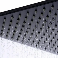 Columna De Ducha Termostática Negra Cuadrada – Combi – Llavisan – L126004