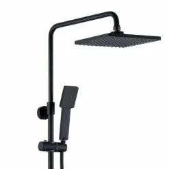 Columna De Ducha Termostática Negra Cuadrada – Combi – Llavisan – L126004