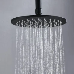 Columna De Ducha Termostática Negra Redonda – Combi – Llavisan – L125994