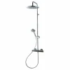 Columna Ducha Termostática Aroha Cuerpo Frío Rociador 200 Mm Abs, Flexo Pvc Y Maneral- 46049301 – Galindo