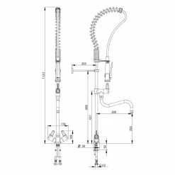 Columna Industrial Mezcladora Accionamiento Mediante Volantes Bimando – 70820 – Presto Iberica