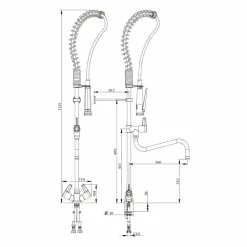Columna Industrial Mezcladora Accionamiento Mediante Volantes Bimando – 70824 – Presto Iberica