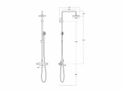 Columna Termostática Para Baño-ducha – A5A2H18C00 VICTORIA T – BASIC – Roca