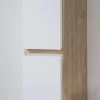 Columna/Pilar Auxiliar 160 Cm Roble Nudos/blanco Brillo – Neus – Muebles Jumar