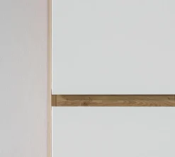Columna/Pilar Auxiliar 160 Cm Roble Nudos/blanco Brillo – Neus – Muebles Jumar