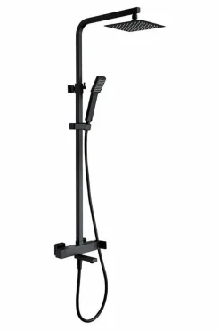 Conjunto Bañera Monomando NEGRO MATE Fiyi – BDF016-B/NG – Imex
