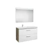 Conjunto Completo Mueble + Lavabo + Espejo Con Luz Integrada (90 O 110 Cm) – Prisma – Roca
