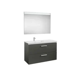 Conjunto Completo Mueble + Lavabo + Espejo Con Luz Integrada (90 O 110 Cm) – Prisma – Roca