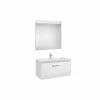 Conjunto Completo Mueble 1 Cajón + Lavabo + Espejo Luz Integrada (80 O 60 Cm) – Prisma – Roca