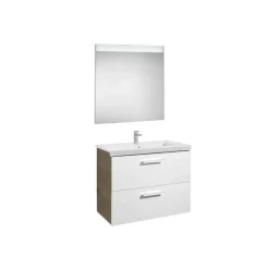 Conjunto Completo Mueble + Lavabo + Espejo Luz Integrada (80 O 60 Cm) – Prisma – Roca