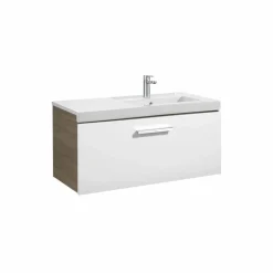 Conjunto Completo Mueble De 1 Cajón + Lavabo De 90 O 110 Cm – Prisma – Roca