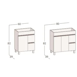Conjunto Completo Suspendido, Lavabo Y Espejo Fondo 39 – Torvisco Group – Sil