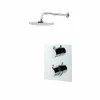 Conjunto De Ducha Termostático Empotrable Atlantis Redondo Negro – K130047316 – Galindo – LuxCover