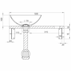 Conjunto De Lavabo + Encimera Gama Piedra Aral – Aquore