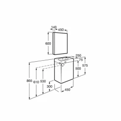 Conjunto De Mueble + Lavabo + Espejo Camerino – Mini – Roca