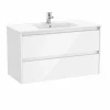 Conjunto De Mueble De Dos Cajones Y Lavabo De Porcelana – Tenet – Roca