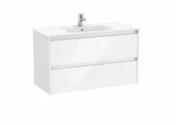 Conjunto De Mueble De Dos Cajones Y Lavabo De Porcelana – Tenet – Roca