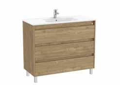 Conjunto De Mueble De Tres Cajones Y Lavabo De Porcelana – Tenet – Roca
