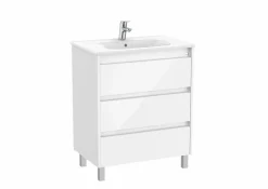 Conjunto De Mueble De Tres Cajones Y Lavabo De Porcelana – Tenet – Roca