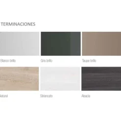 Conjunto De Mueble Suspendido (mueble Dos Cajones + Puerta) Acabado Pino Bahia Con Lavabo Sobre Encimera – Monterrey – Salgar