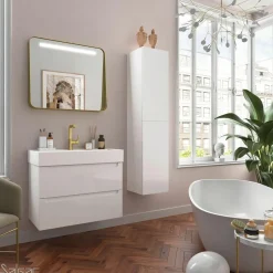 Conjunto De Mueble Suspendido 2 Cajones Con Lavabo Veneto – Monterrey – Salgar