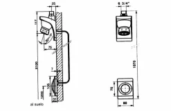 Conjunto Ducha Dl Accionamiento Mediante Pulsador. PRESTO DL 400 Empotrada – 27104 – Presto Iberica