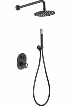 Conjunto Ducha Monomando Empotrado Olimpo Negro Ma – GPC033/NG – Imex