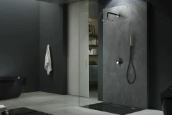 Conjunto Ducha Monomando Empotrado Milos Negro Oro – GPM029/NOR – Imex