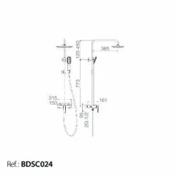 Conjunto Ducha Monomando Escocia – BDSC024 – Imex