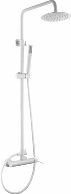 Conjunto Ducha Monomando Milos Stick Blanco Mate – BDYS045/BL – Imex