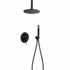 Conjunto Ducha Monomando Empotrado Top Negro Mate – GPQ038/NG – Imex
