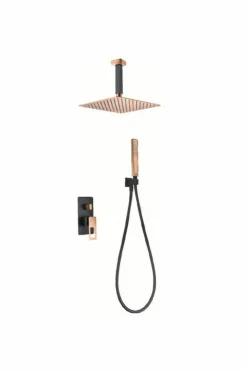 Conjunto Ducha Monomando Empotrado Estocolmo Negro – BDES37-6NOR – Imex