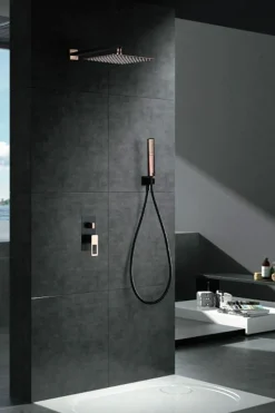 Conjunto Ducha Monomando Empotrado Suecia Negro Or – BDC032-6NOR – Imex
