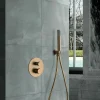 Conjunto Ducha Termostático Empotrado Line Oro Cep – GTD038/OC – Imex