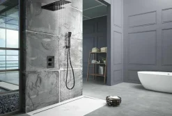 Conjunto Ducha Termostático Empotrado Rodas Negro – GTR049/NG – Imex