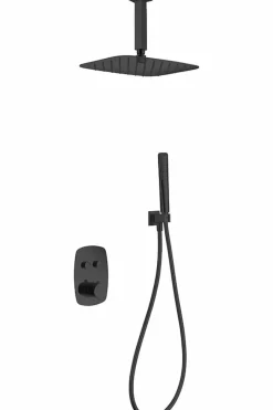 Conjunto Ducha Termostático Empotrado Feroe Negro – GPF036/NG – Imex