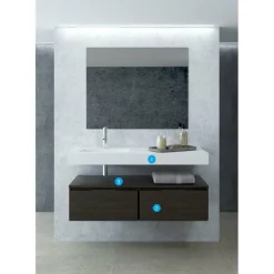 Conjunto Encimera Suspendida SolidCoat Surface Con Bajo Mueble 1 Cajon Y Tapa – Serie Life – Baños10