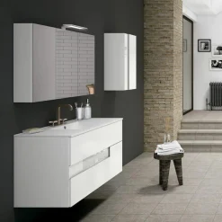 Conjunto Mueble De Baño 2 Cajones + Lavabo + Espejo – Vision – Visobath