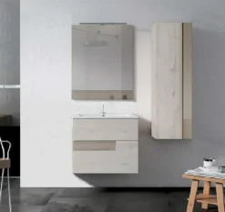 Conjunto Mueble De Baño 2 Cajones + Lavabo + Espejo – Vision – Visobath