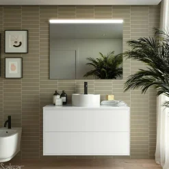 Conjunto Mueble De Baño + Lavabo Sobre Encimera – Optimus – Salgar